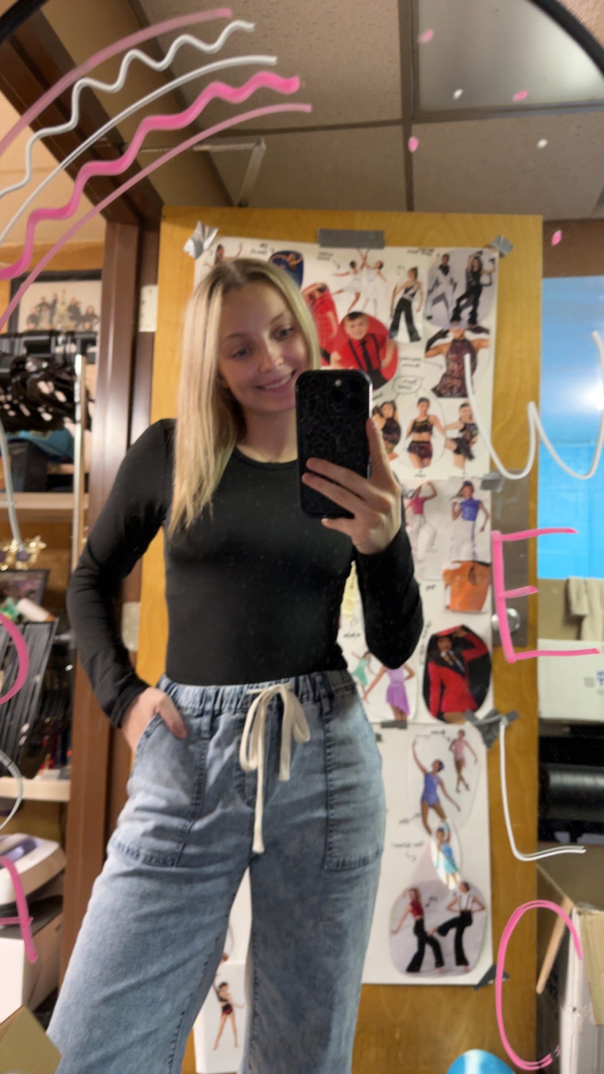 Coffee + Black Slim Long Sleeve