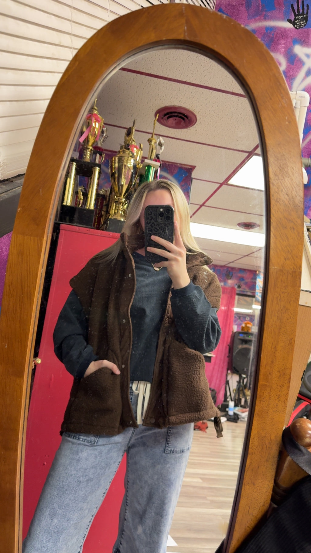 Daisy Lynn Long Sleeve Ribbed Sweatshirt