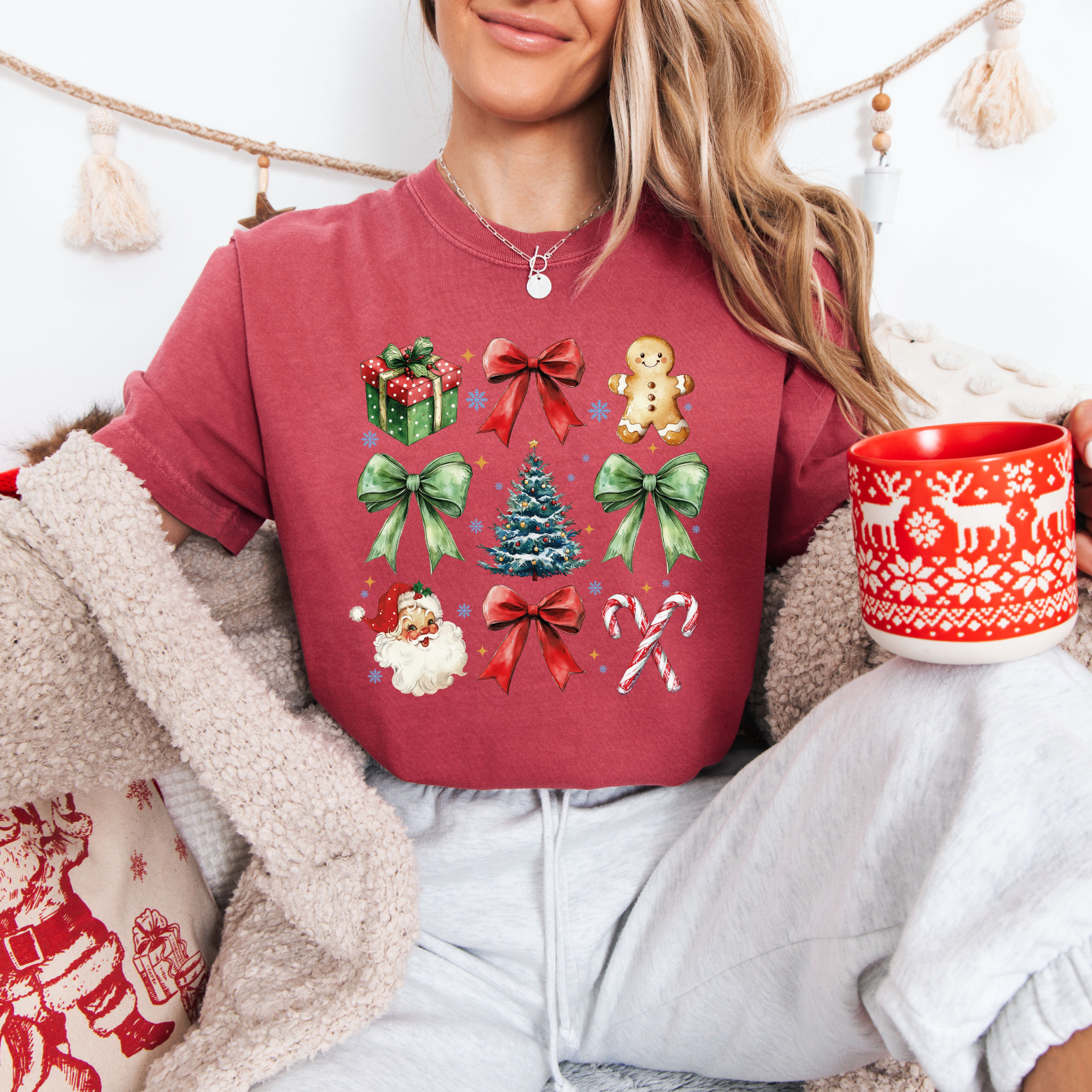 Christmas + Bows Tees + Crews
