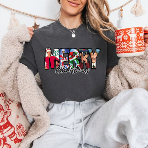 Merry Christmas Character Tees + Crew