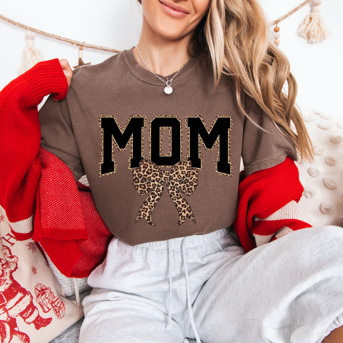 MOM Leopard Tees + Crews