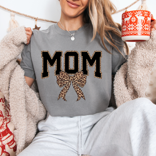 MOM Leopard Tees + Crews