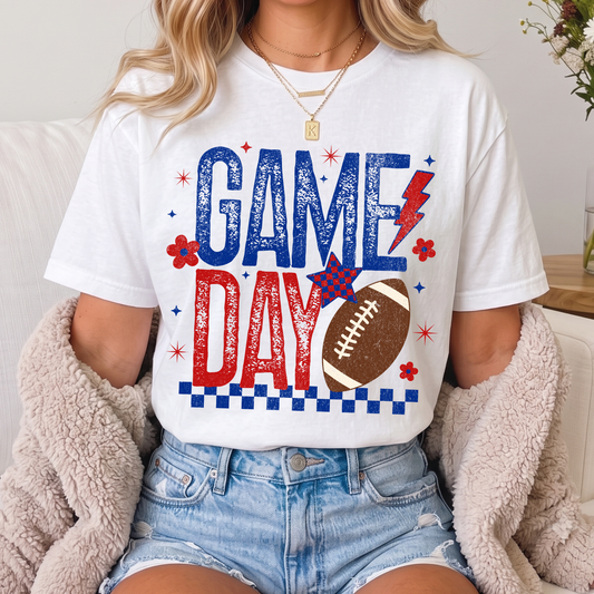 Game Day Red,Blue + White Tees