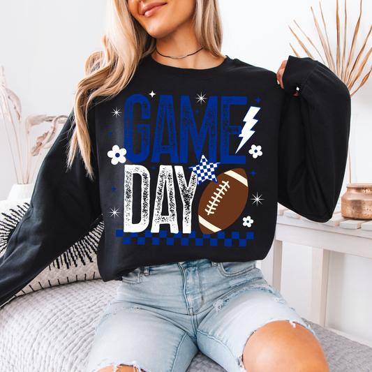 Game Day Blue + White Crews
