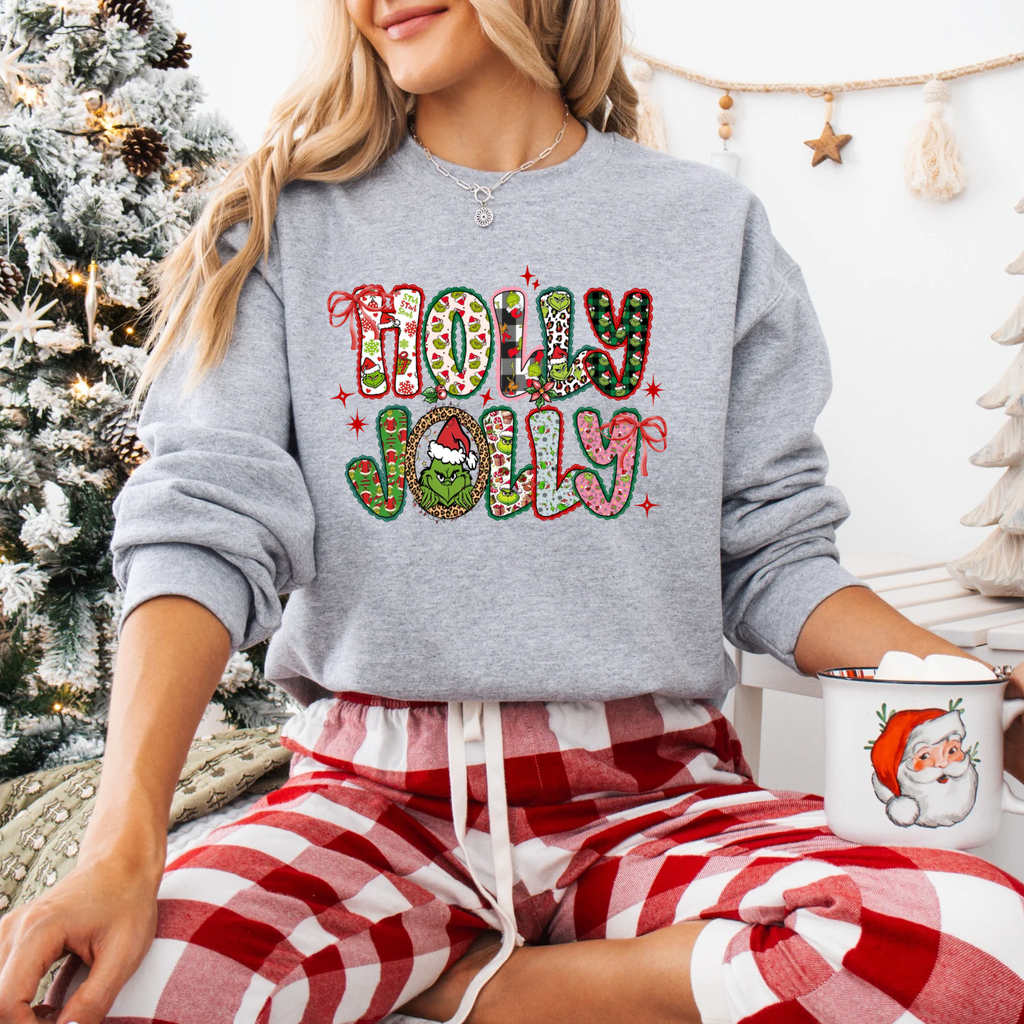 Holly Jolly Tees + Crews