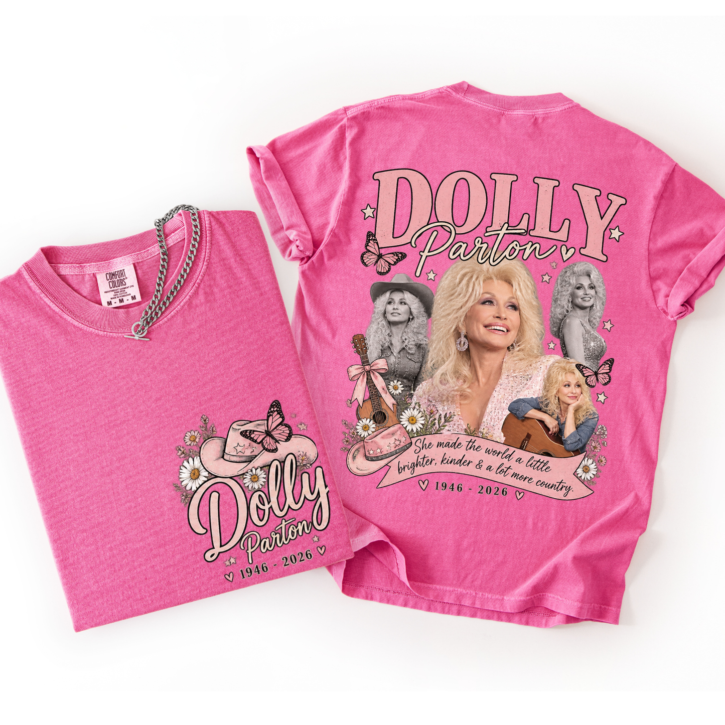 Dolly Memorial TEES (hat+butterfly)