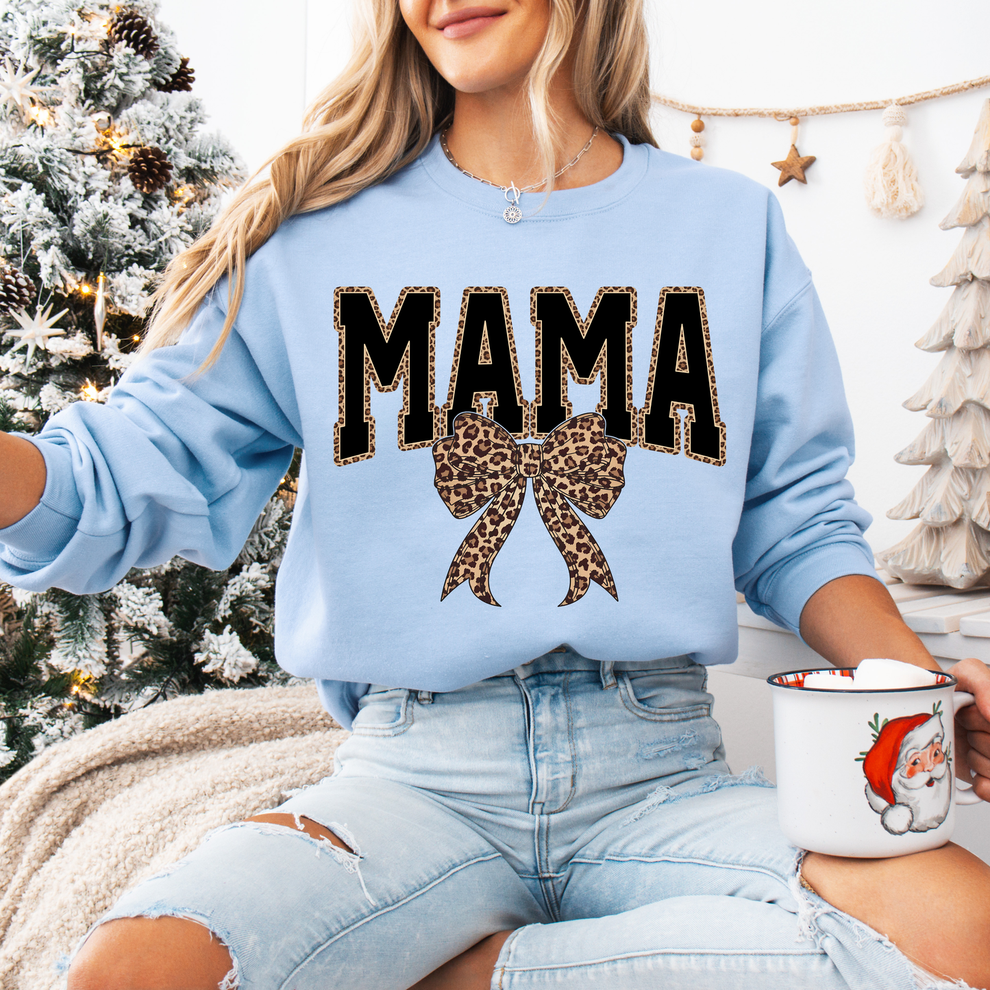 MAMA Leopard Tees + Crews