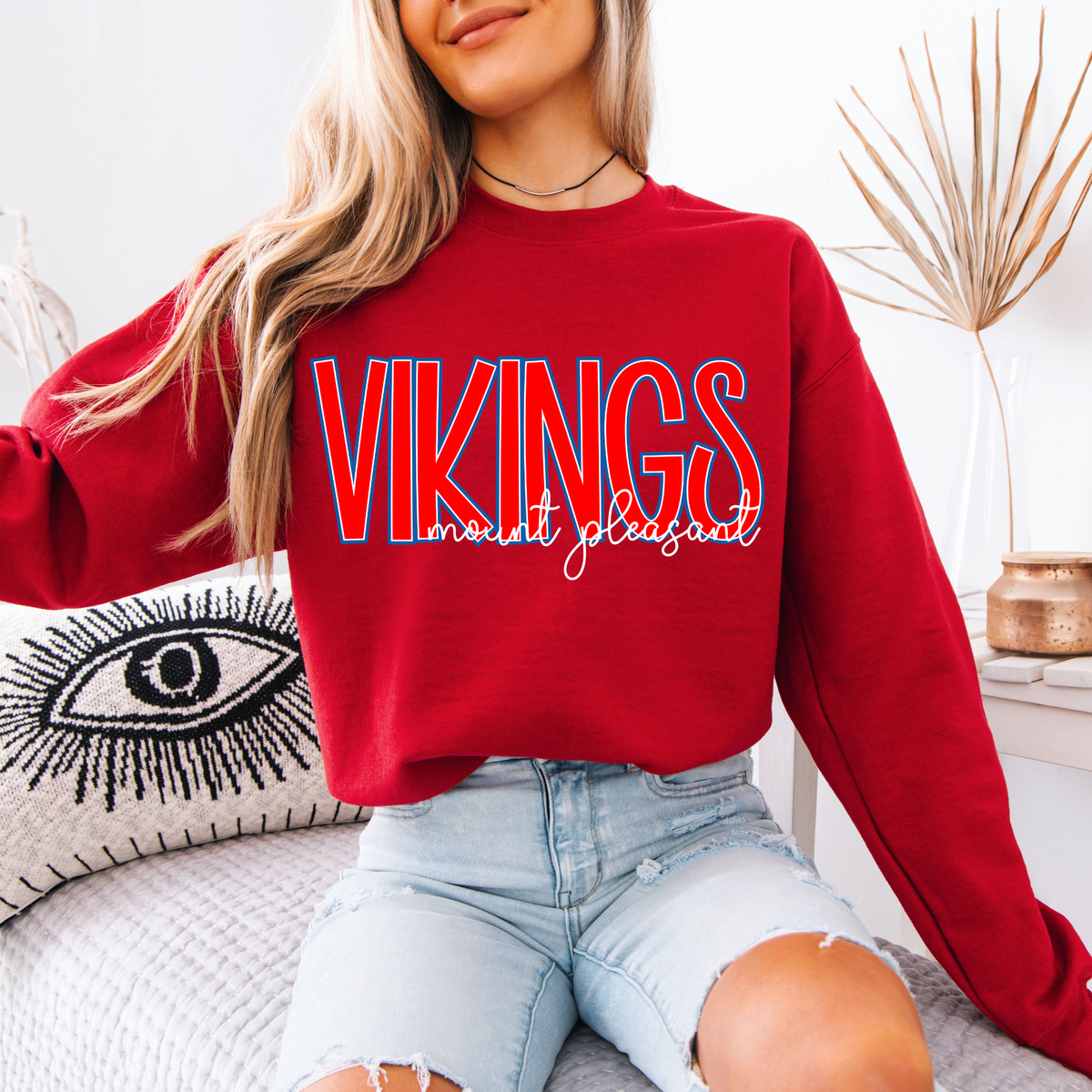 Vikings/Mount Pleasant Cursive Crews