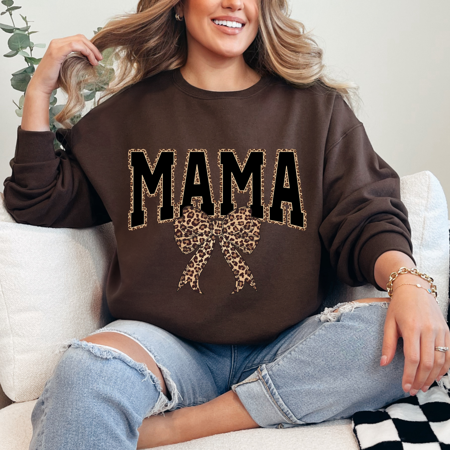 MAMA Leopard Tees + Crews