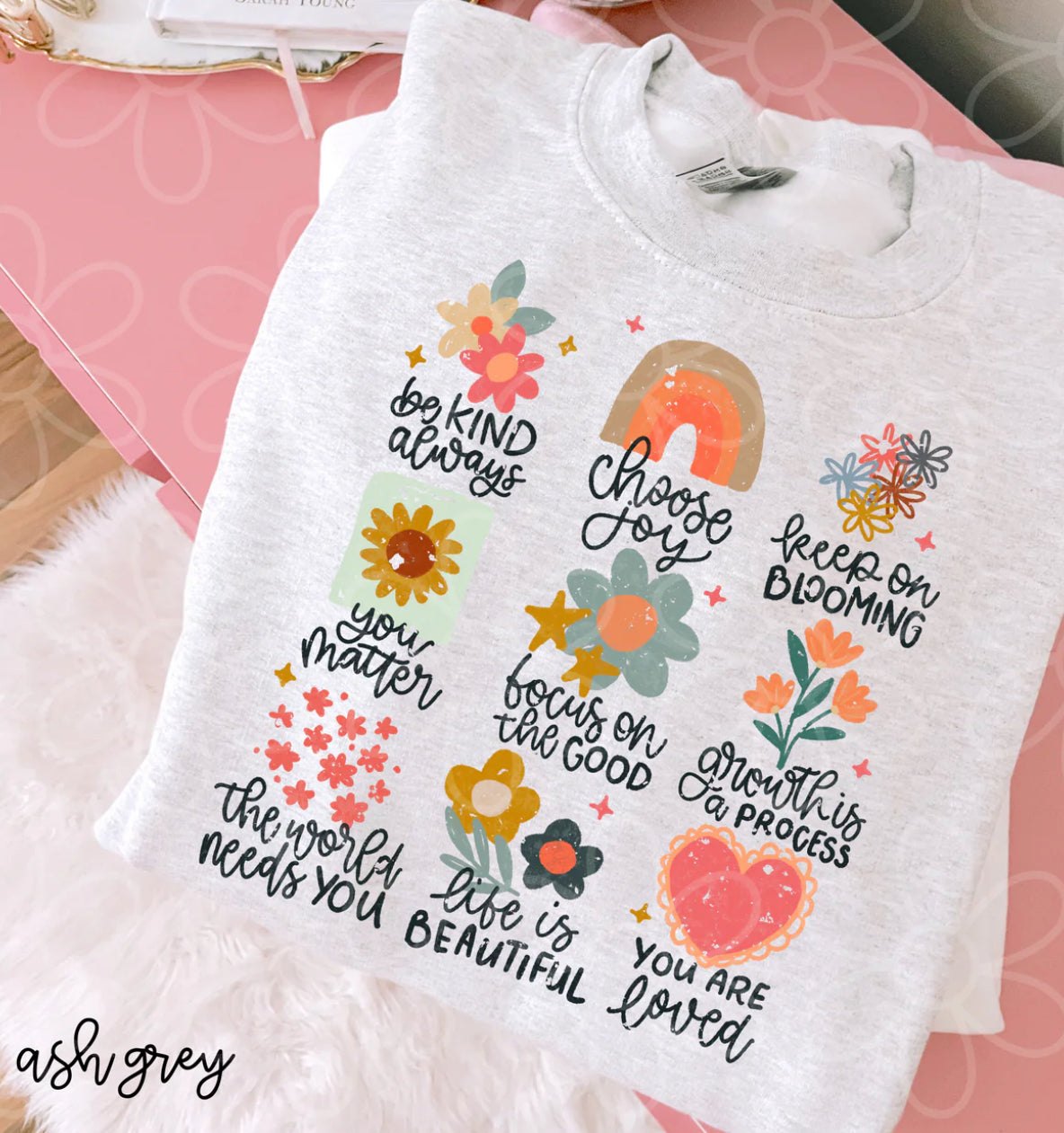 Positive Apparel on Ash Grey