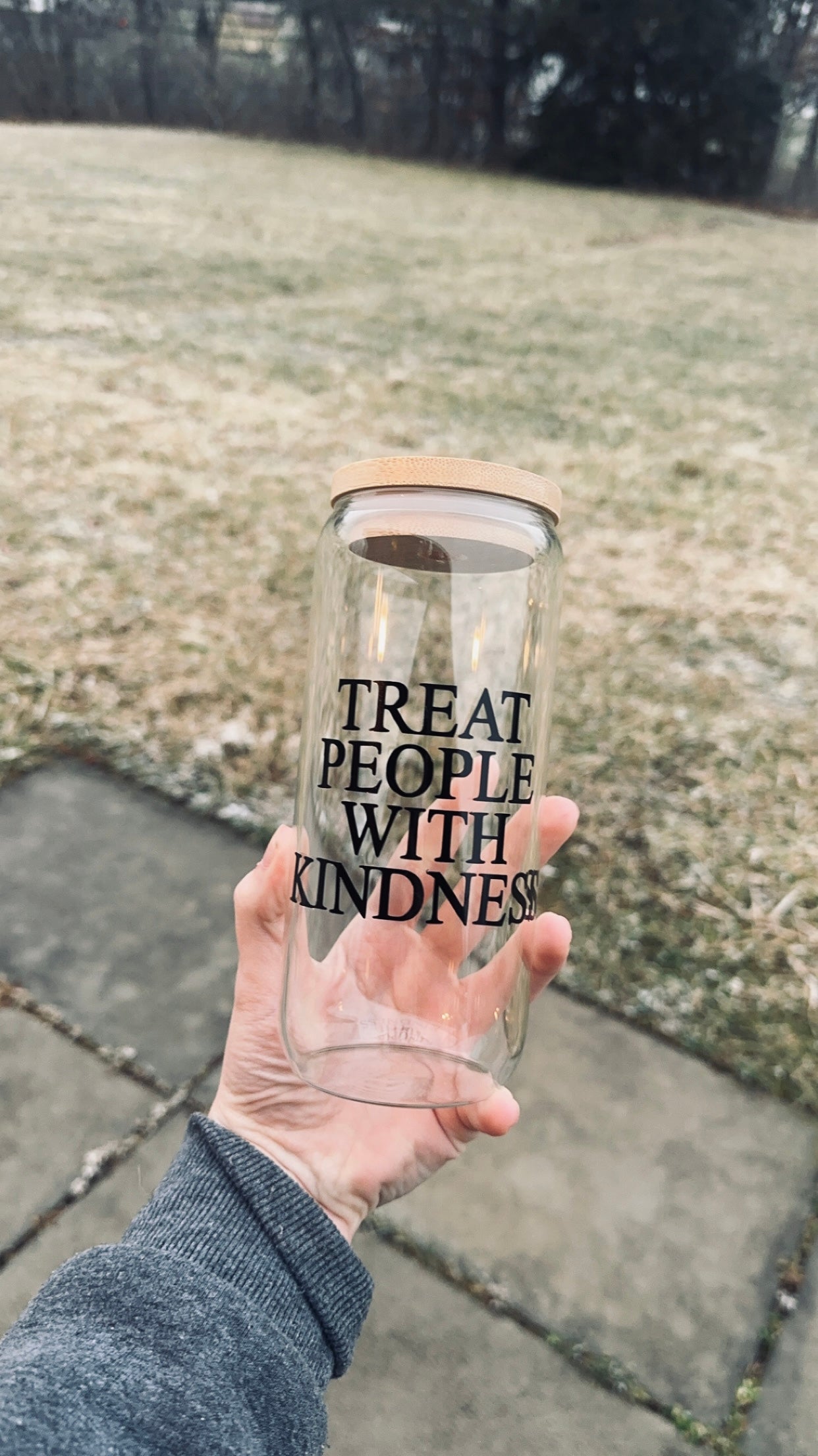 20oz Treat People with Kindness Libbey