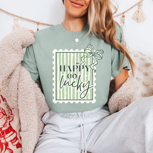 Happy Go Lucky Tees + Crews