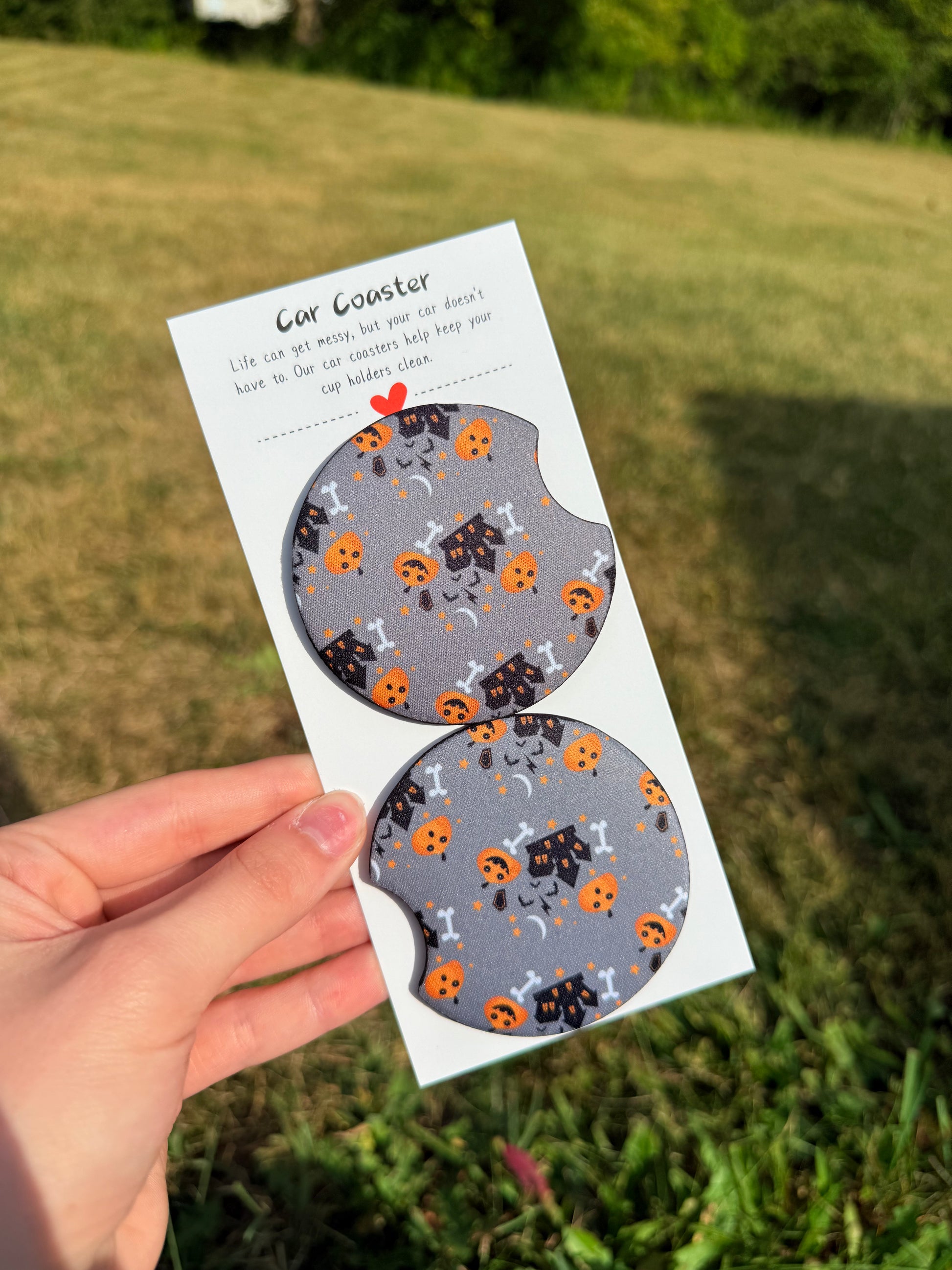 Trick Or Treat Car Coasters