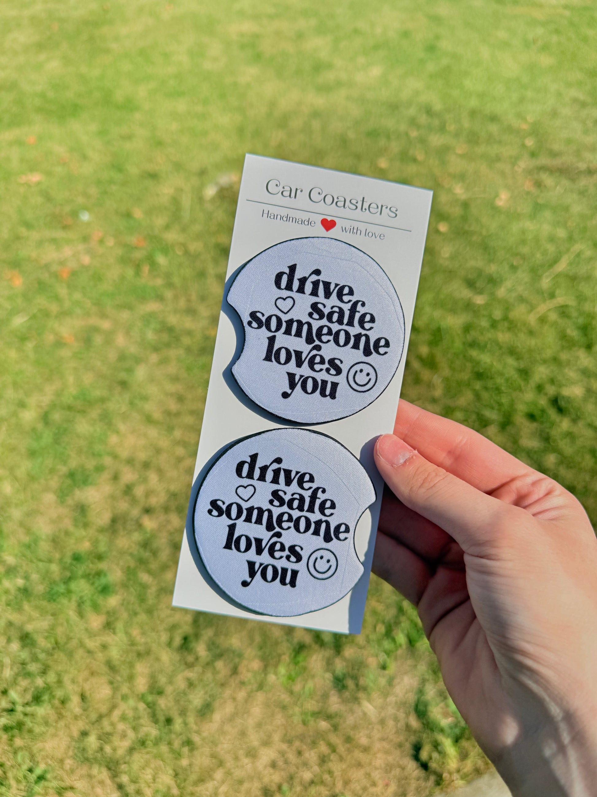 Drive Safe Car Coasters