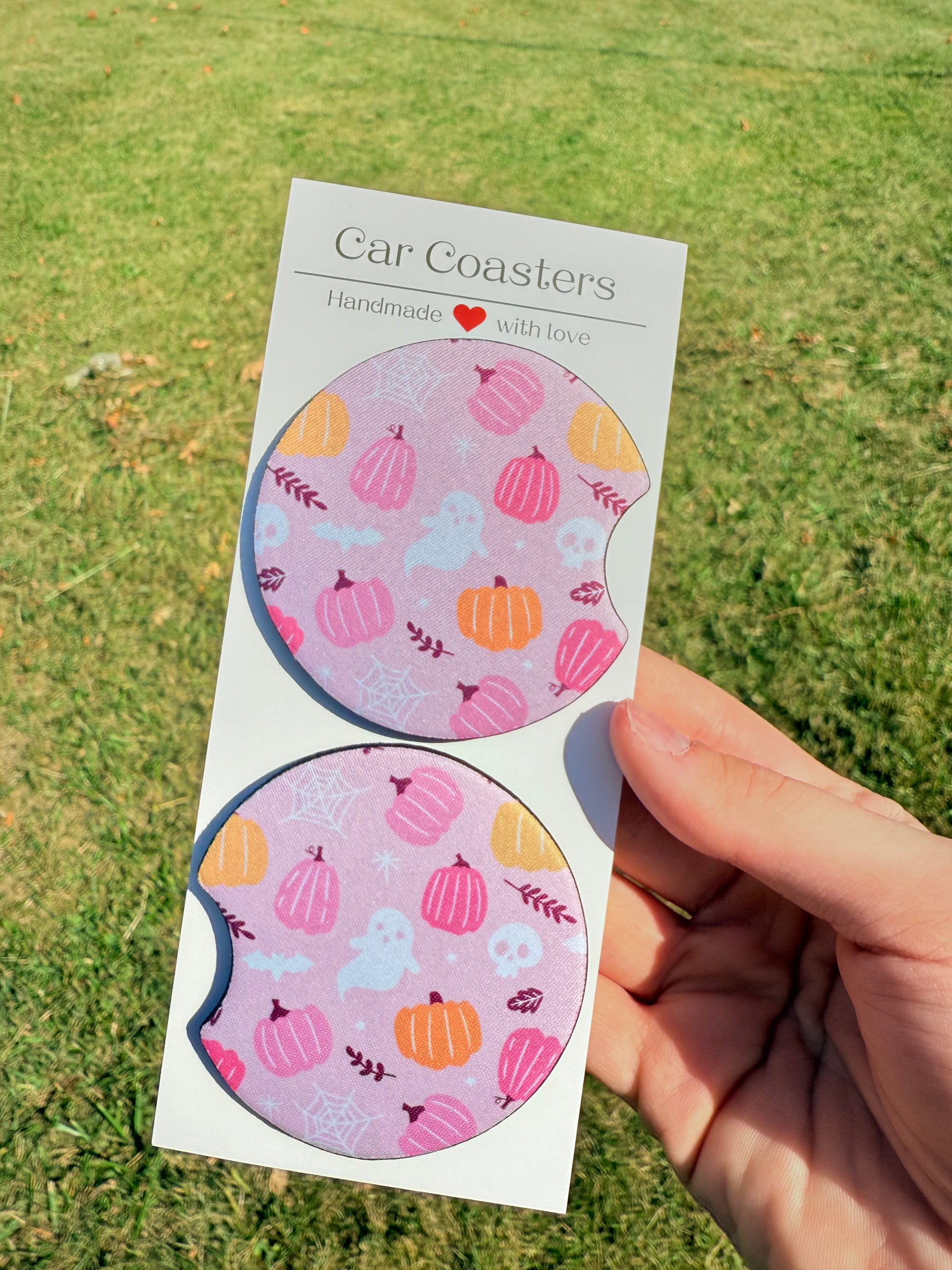 Halloween Pumpkin Car Coaster