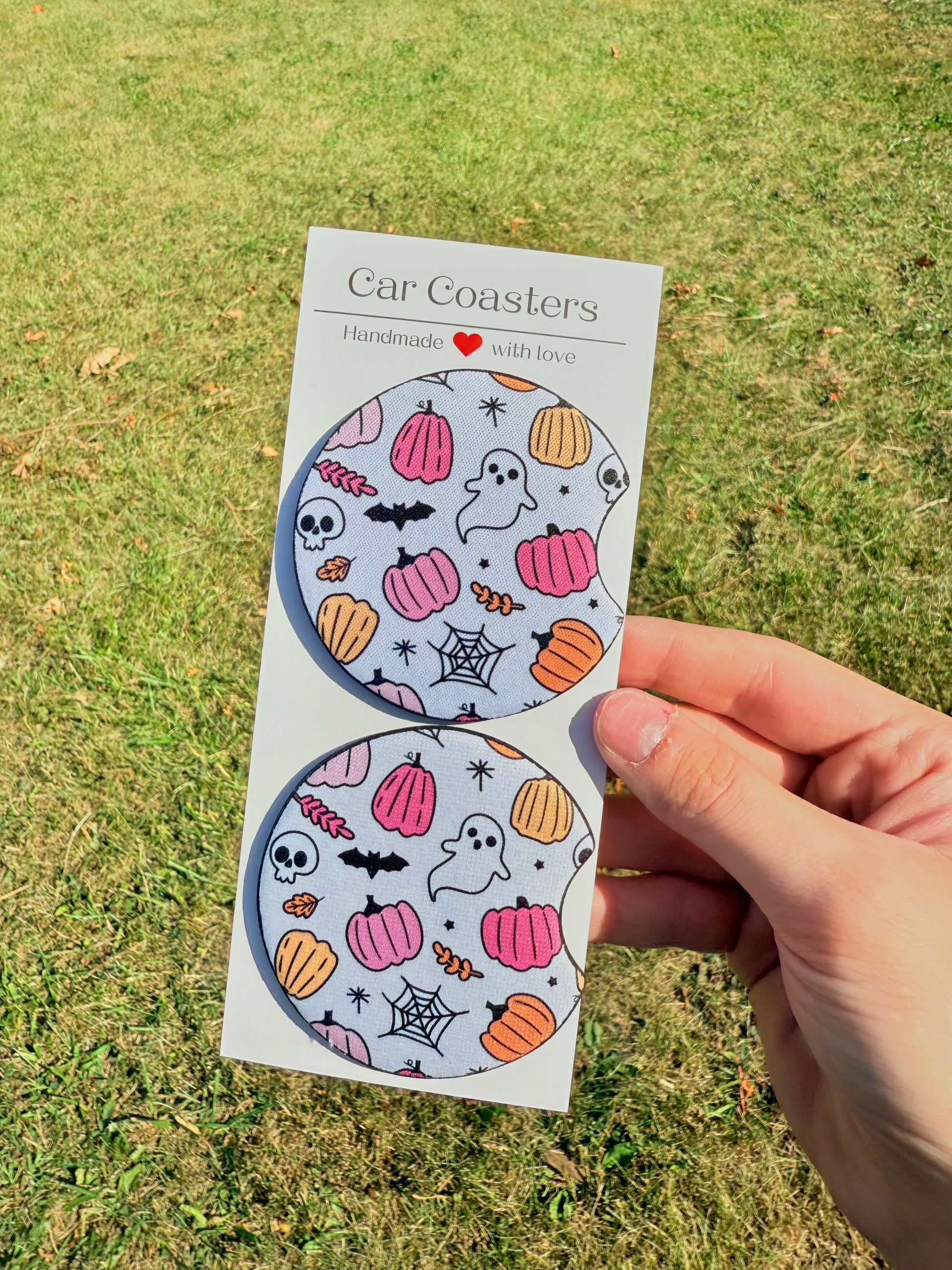 Halloween Themed Car Coasters