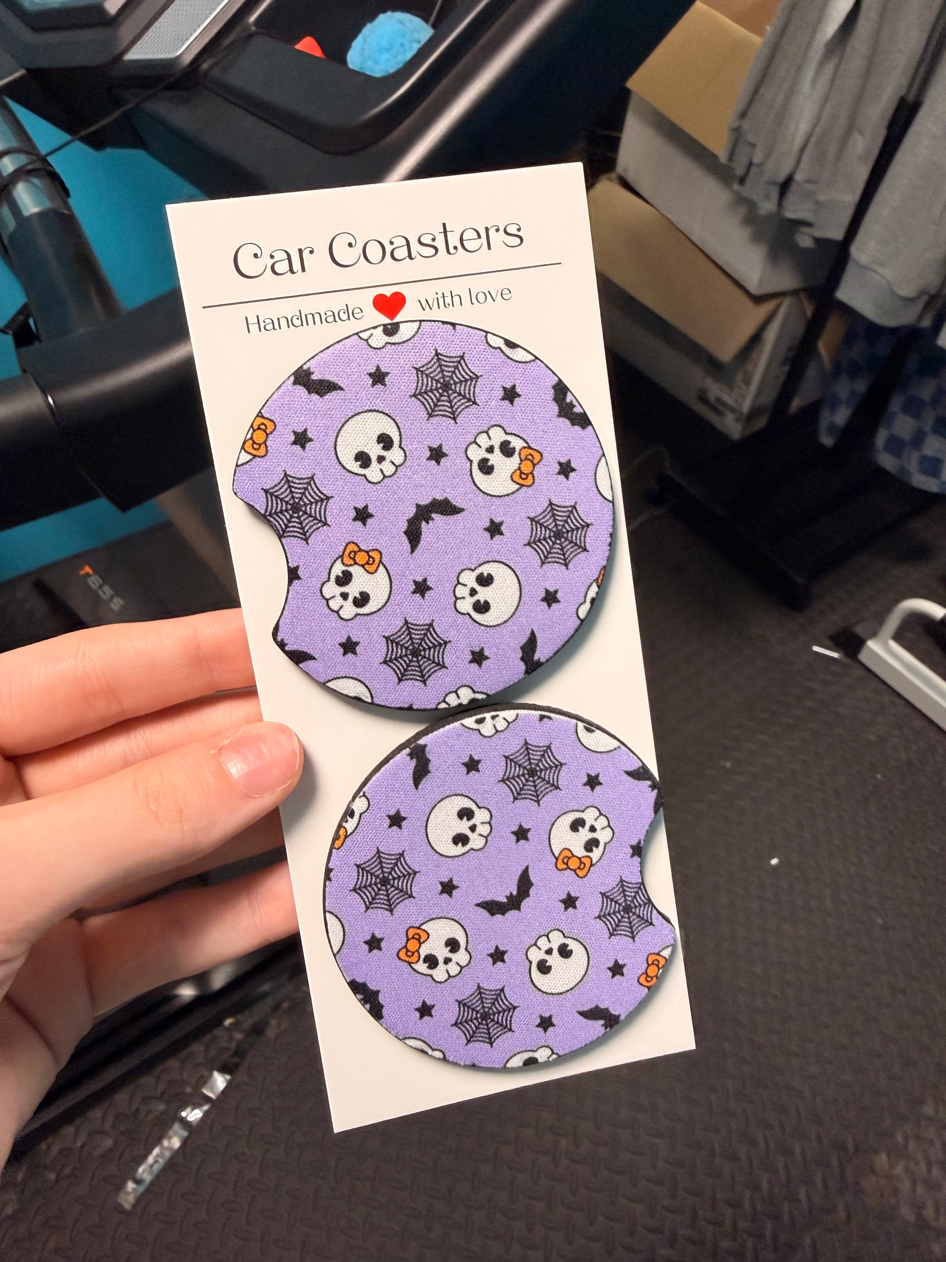 Spooky Season Car Coasters
