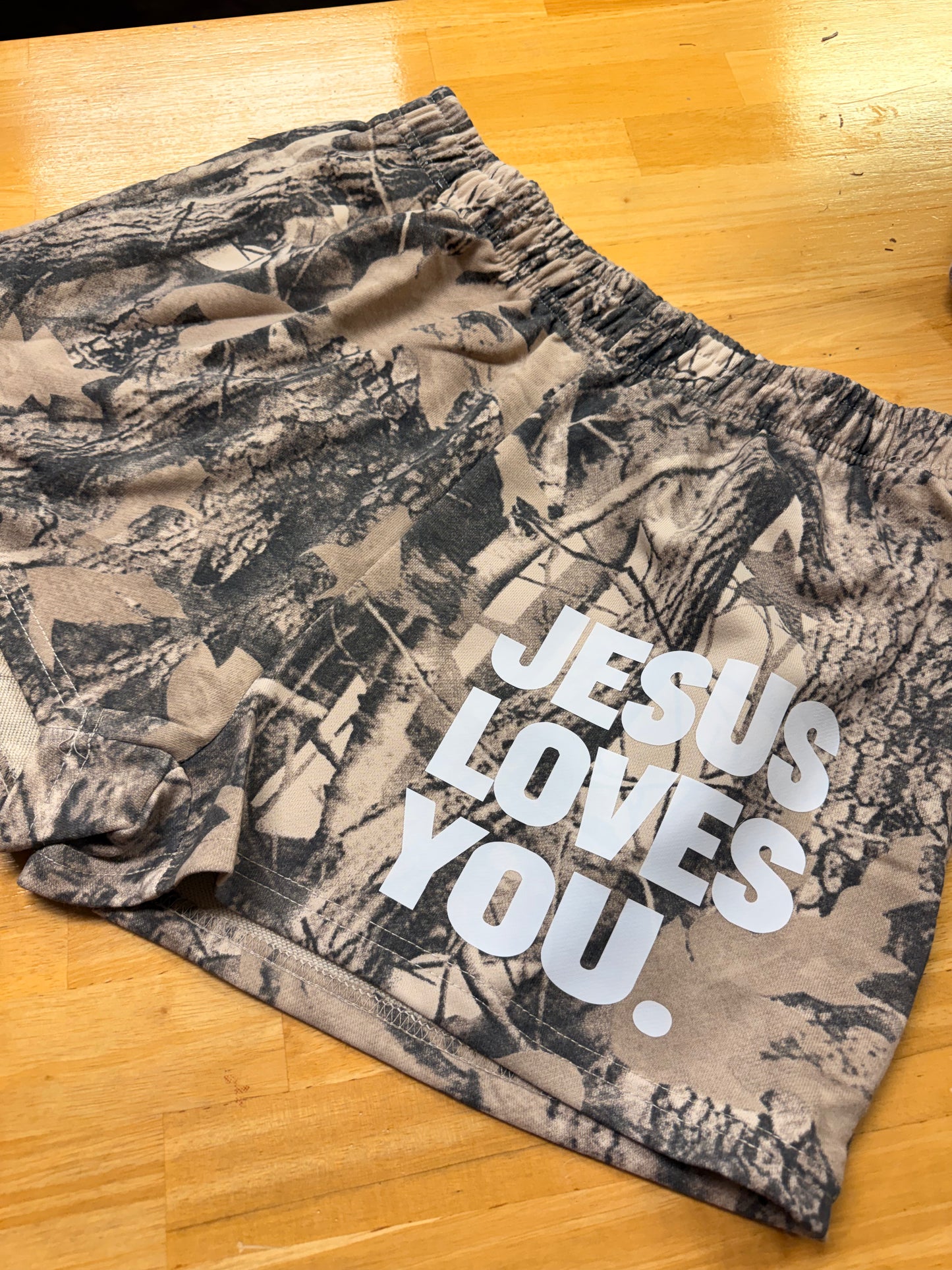 Jesus Loves You Sweat Shorts