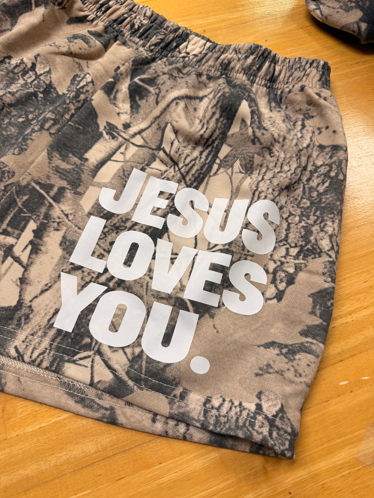 Jesus Loves You Sweat Shorts