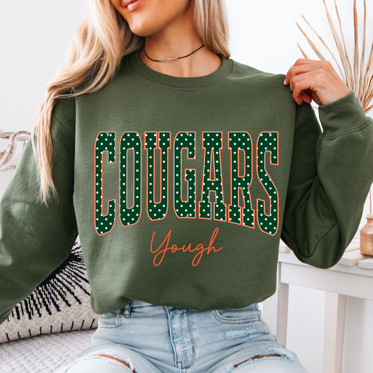 Yough/Cougars Polka Dot Crews