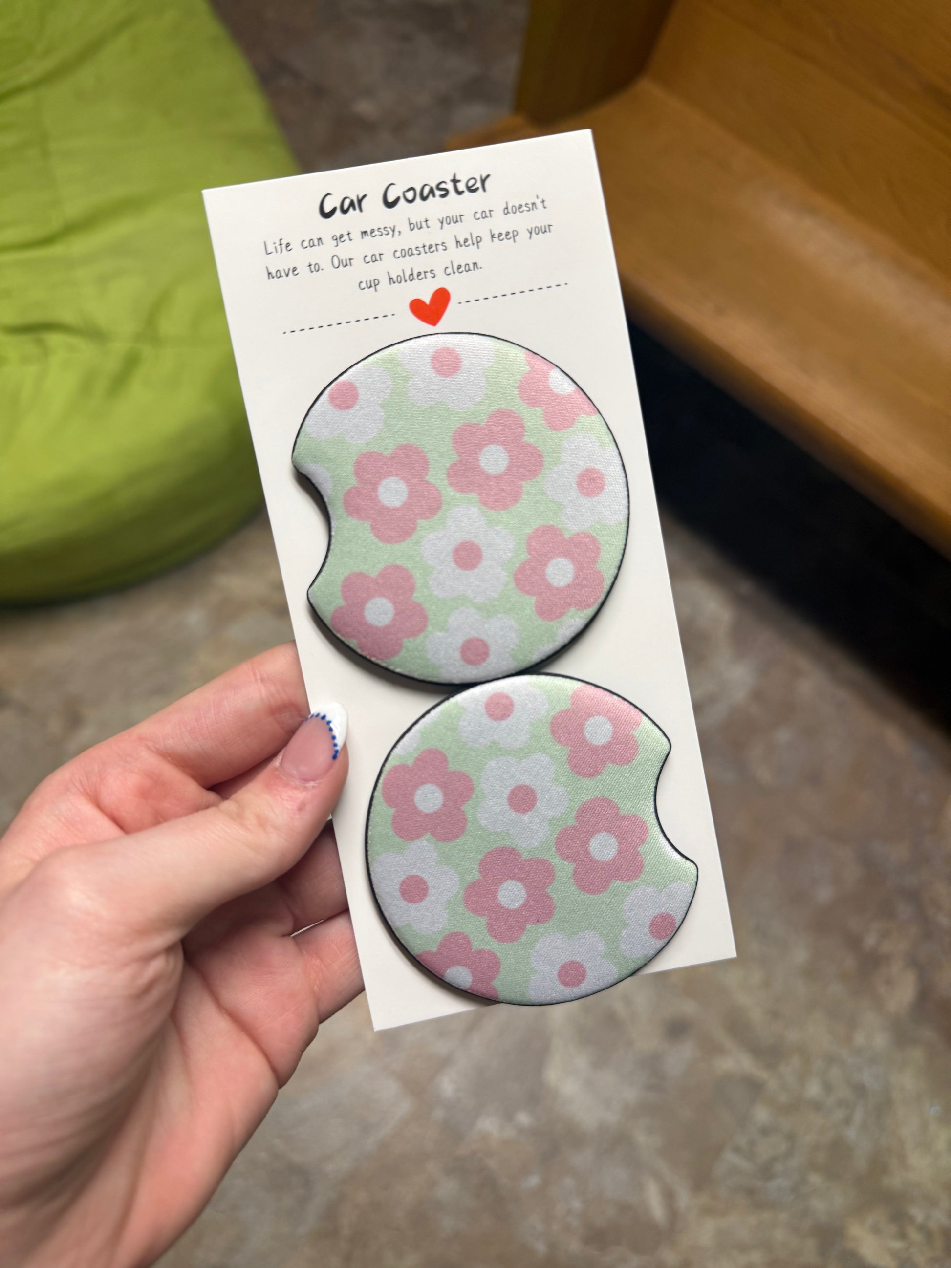 Flower Car Coasters!