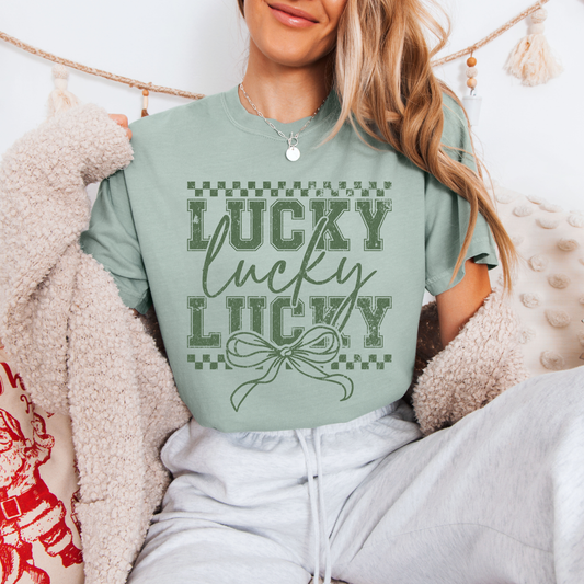 Lucky x3 Tees + Crews