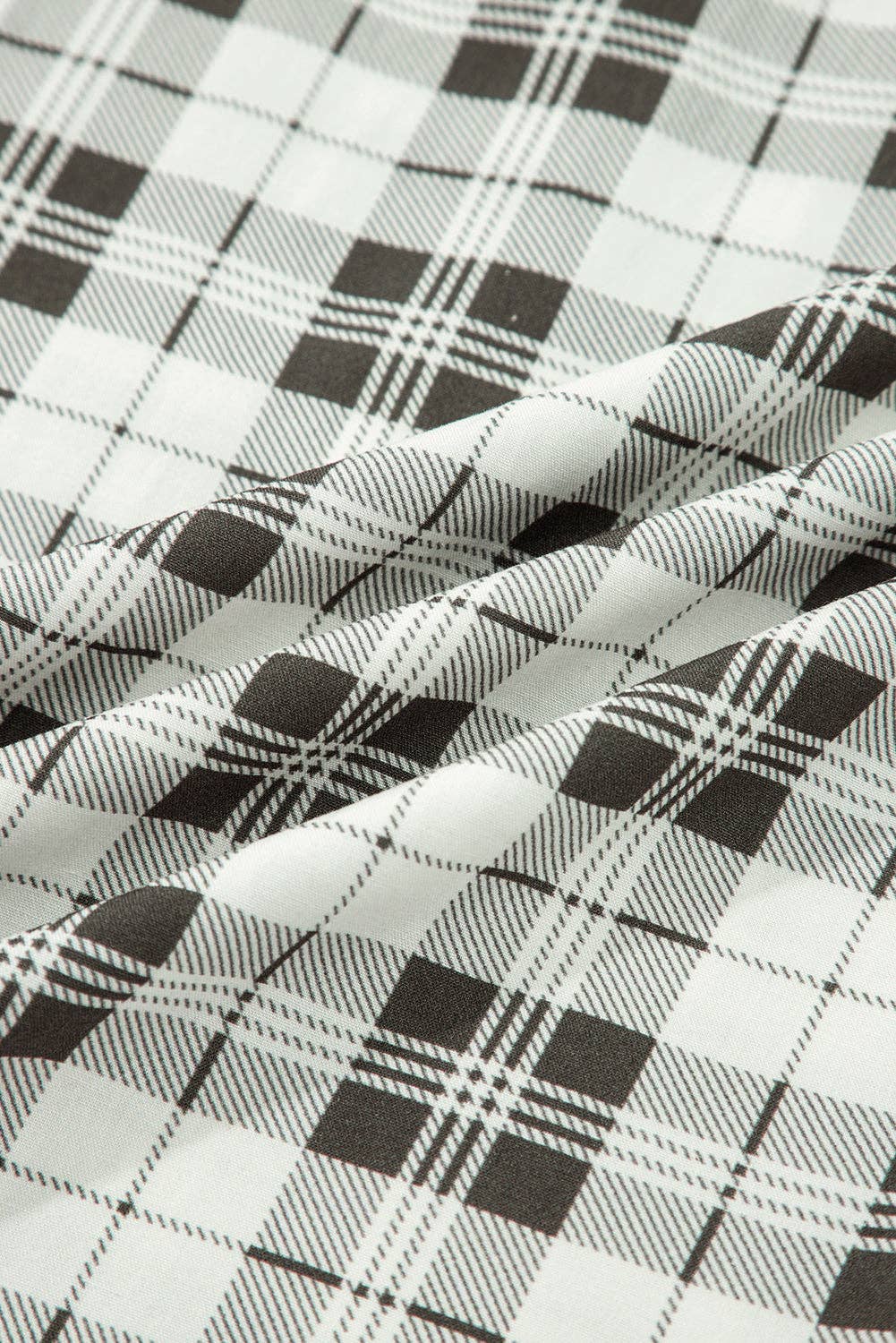 Frosted Plaid Silky Pj Pants