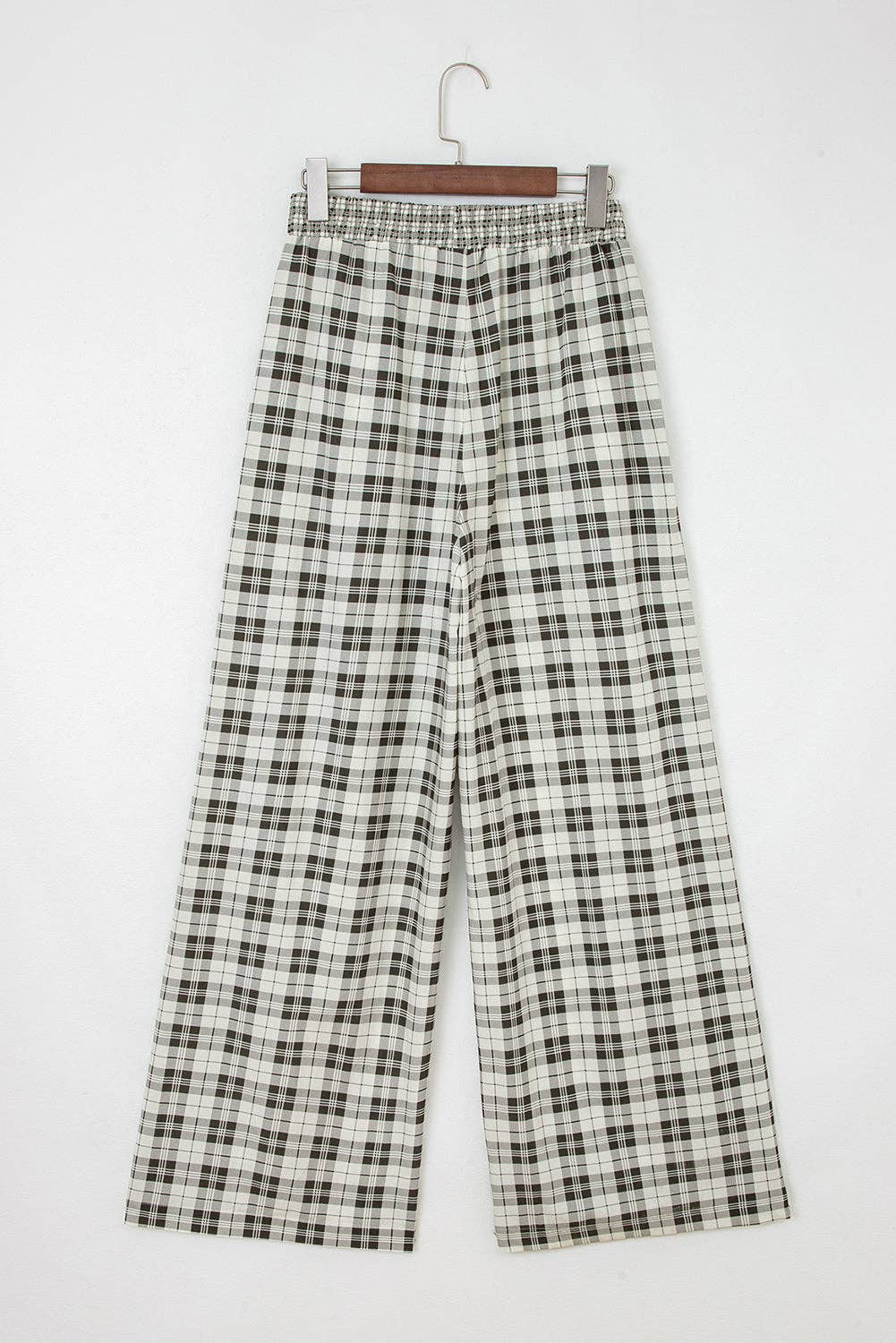 Frosted Plaid Silky Pj Pants