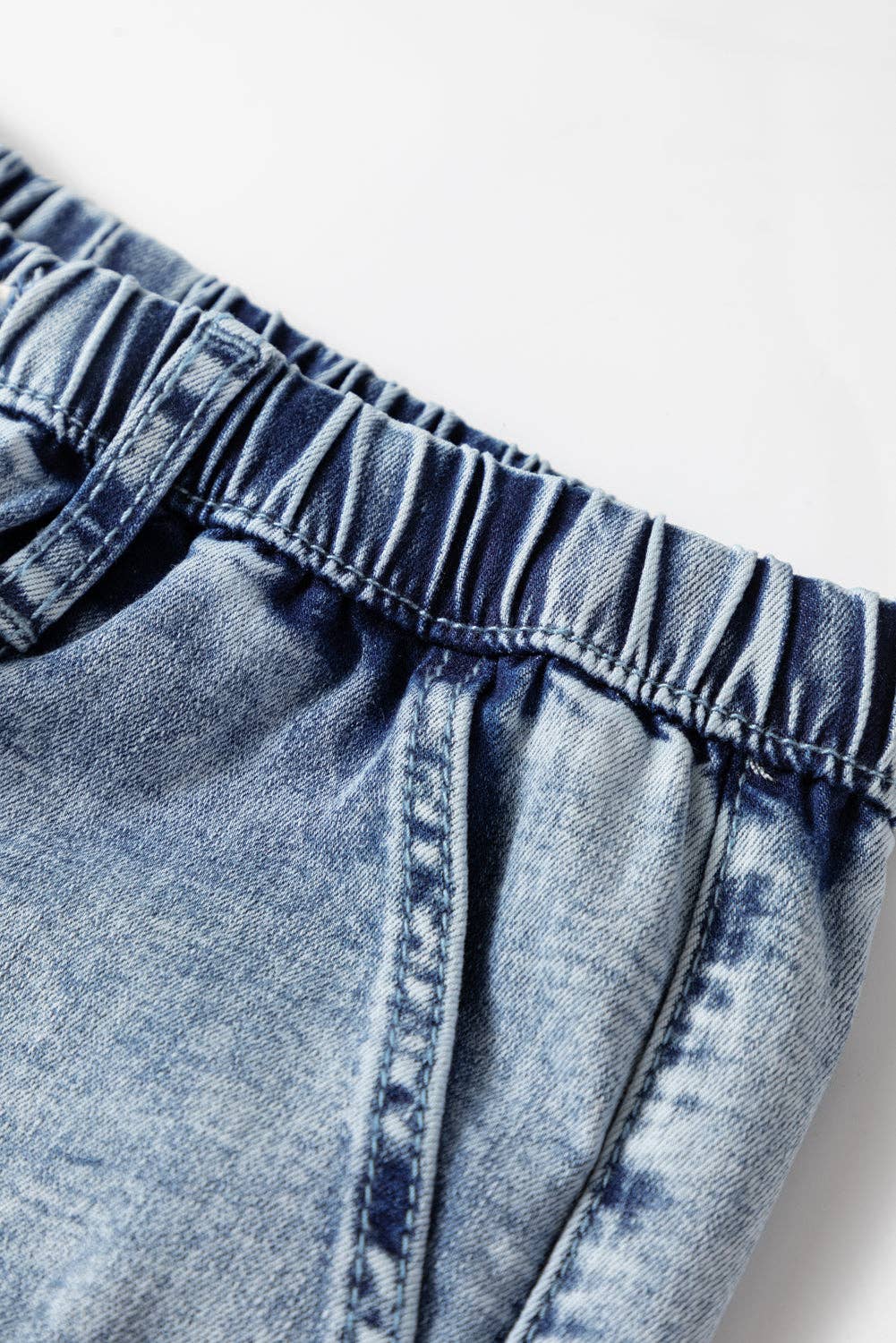 “Ashleigh Jeans” Drawstring High Waist Jeans